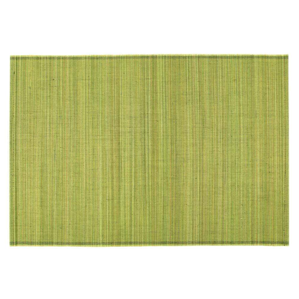 Caspari RollUp Bamboo Placemats in Moss Green Set of 4 Caspari
