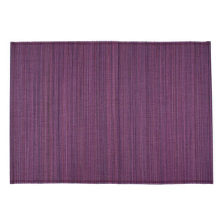 Caspari Roll-Up Bamboo Placemats in Aubergine - Set of 4 PM005