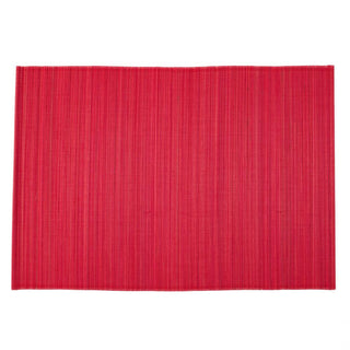 Caspari Roll-Up Bamboo Placemats in Red - Set of 4 PM006