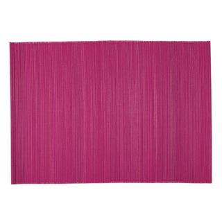 Caspari Roll-Up Bamboo Placemats in Fuchsia - Set of 4 PM007
