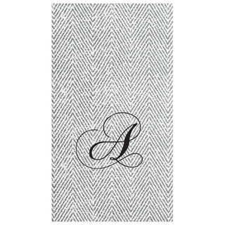 Personalization by Caspari Personalized Single Initial Jute Guest Towel Napkins SIGUEST-JUTE