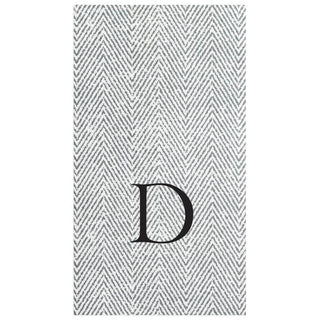 Personalization by Caspari Single Initial Personalized Jute Guest Towel Napkins SIGUEST-JUTE