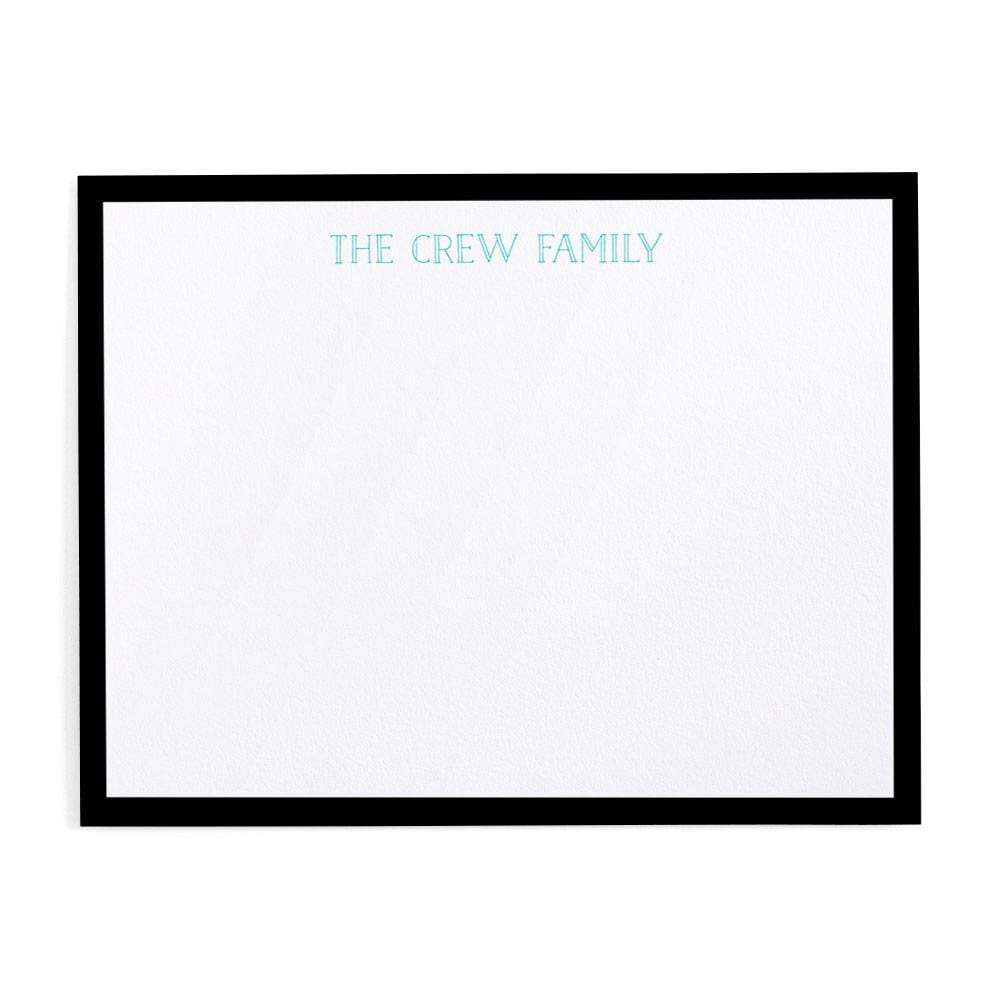 caspari Simple Border Personalized Correspondence Cards