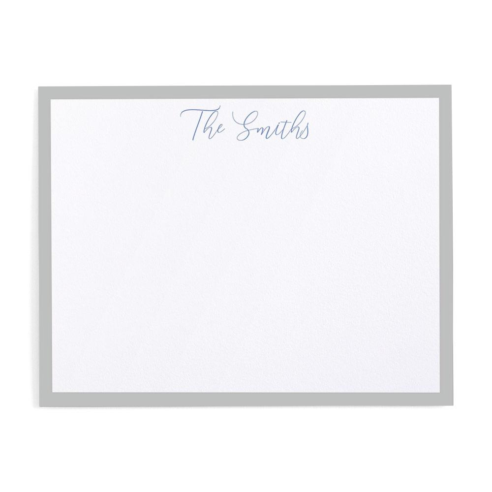 caspari Simple Border Personalized Correspondence Cards