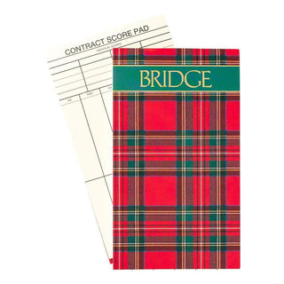 Caspari Plaid Bridge Score Pad - 1 Each SP108