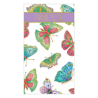 Caspari Jeweled Butterflies Bridge Score Pad - 1 Each SP117