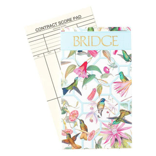 Caspari Hummingbird Trellis Bridge Score Pad - 1 Each SP138