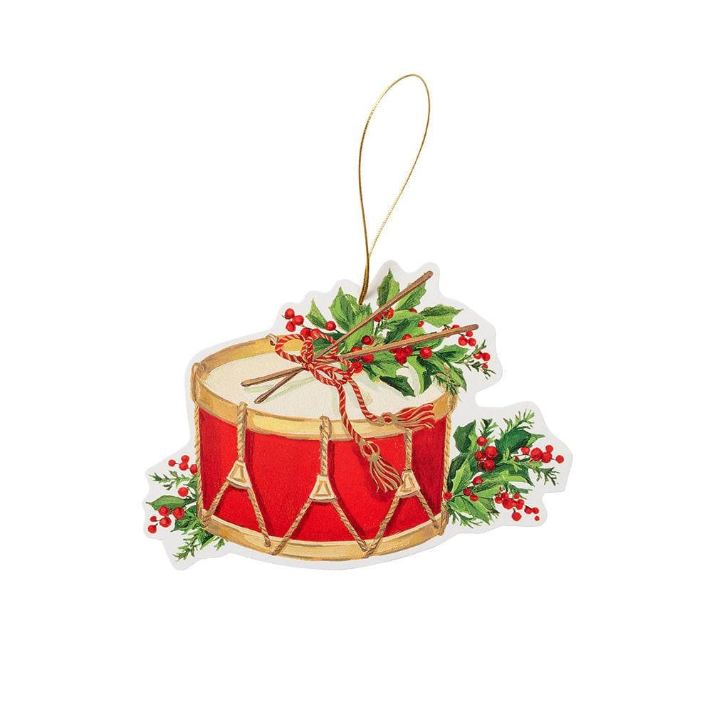 caspari Christmas Concert Decorative Die-Cut Gift Tag - 4 Per Package