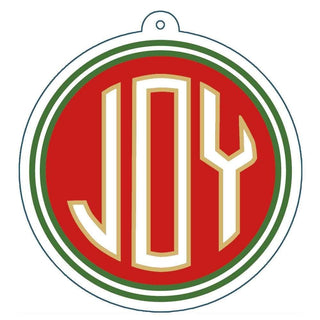 Caspari Joy Die-Cut Gift Tags in Gold Foil - 4 Per Package TAG111