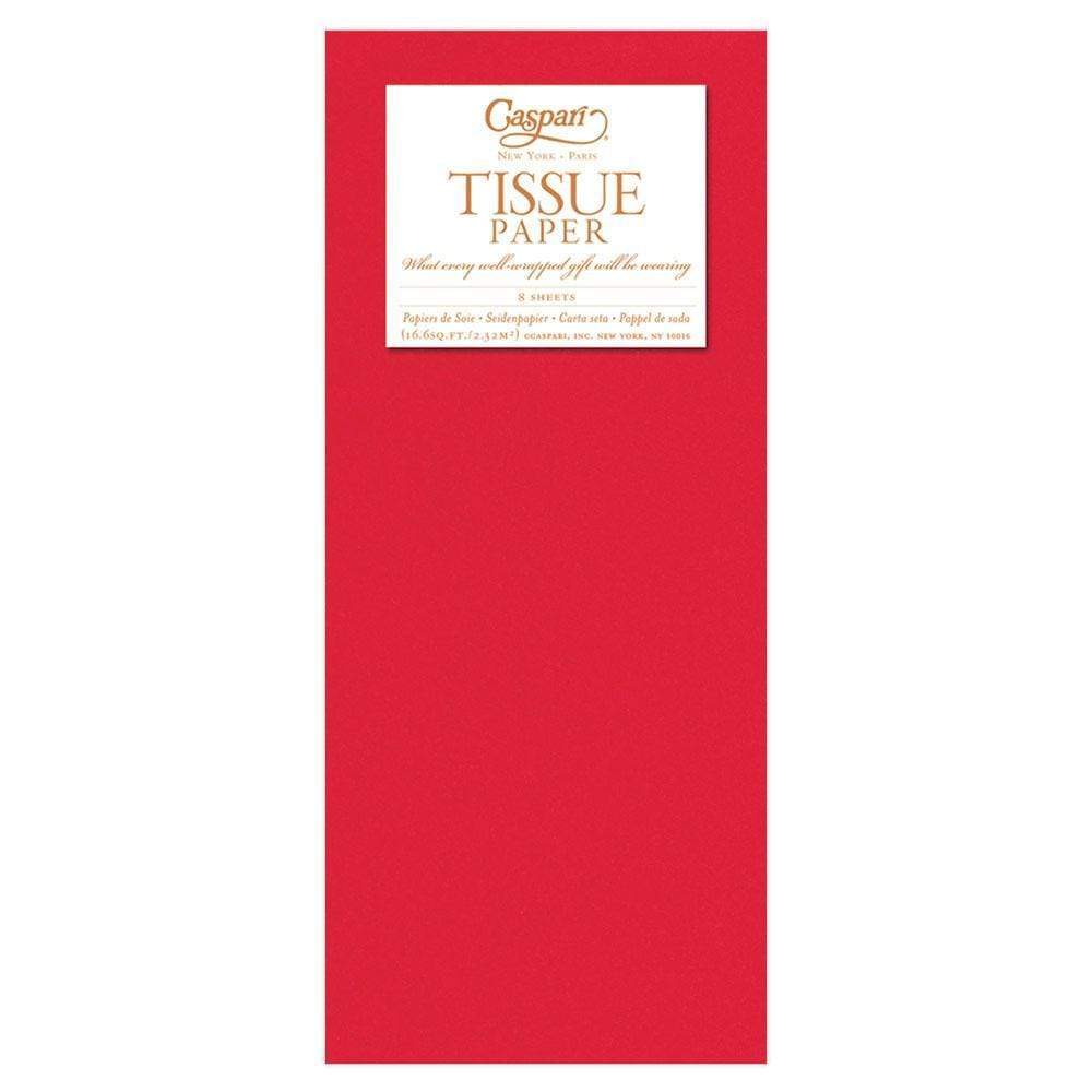 Solid Tissue Paper in Red - 8 Sheets Included – Caspari
