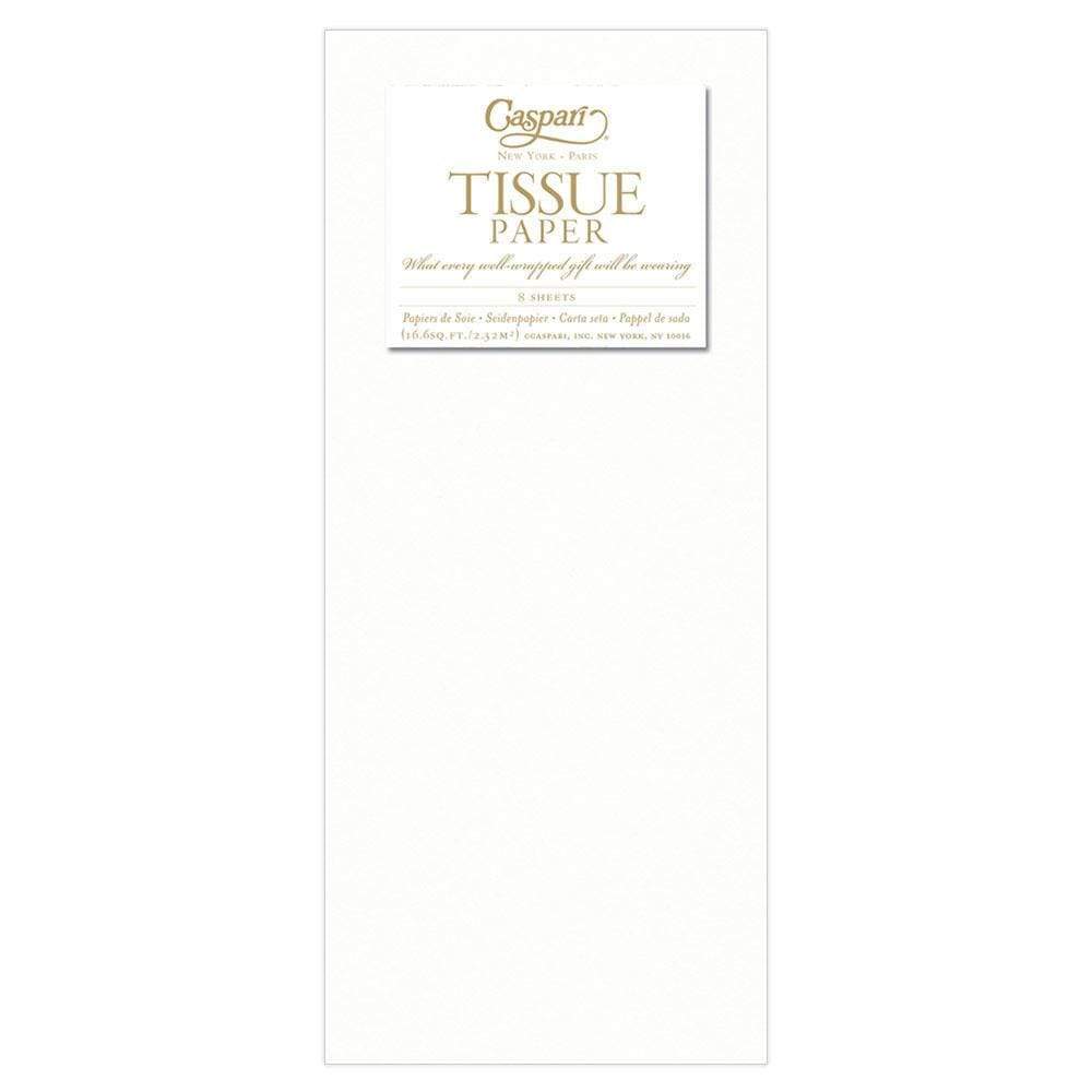 Solid Tissue Paper in White - 8 Sheets Included – Caspari