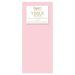 Caspari Solid Tissue Paper in Baby Pink - 8 Sheets Included TIS017