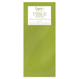 Caspari Solid Tissue Paper in Aloe - 8 Sheets Included TIS025