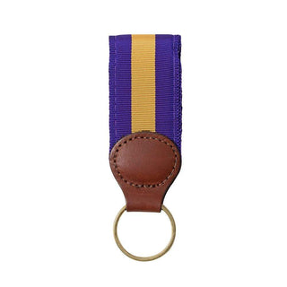 Barrons-Hunter Purple & Gold Key Ring with Leather Trim WG009KS